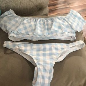 NWT Cabana Del Sol off the shoulder bikini sz M!